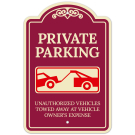 Private Parking Unauthorized Vehicles Towed Away At Vehicle Owner Expense Décor Sign Private Parking Unauthorized Vehicles Towed Away At Vehicle Owner Expense Décor Sign