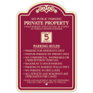 No Public Parking Private Property Décor Sign No Public Parking Private Property Décor Sign