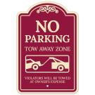 No Parking Tow Away Zone Violators Will Be Towed At Vehicle Owner's Expense Décor Sign No Parking Tow Away Zone Violators Will Be Towed At Vehicle Owner's Expense Décor Sign