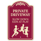 Private Driveway Slow Down Kids At Play Décor Sign Private Driveway Slow Down Kids At Play Décor Sign
