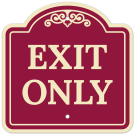 Exit Only Décor Sign Exit Only Décor Sign
