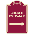 Church Entrance Right Arrow Décor Sign Church Entrance Right Arrow Décor Sign