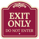 Exit Only Do Not Enter Décor Sign Exit Only Do Not Enter Décor Sign