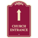 Church Entrance Up Arrow Décor Sign Church Entrance Up Arrow Décor Sign