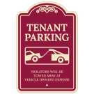 Tenant Parking Violators Towed Away Décor Sign Tenant Parking Violators Towed Away Décor Sign