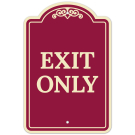 Exit Only Décor Sign, (SI-73513) Exit Only Décor Sign, (SI-73513)