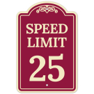Speed Limit 25 Décor Sign Speed Limit 25 Décor Sign