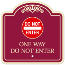 One Way Do Not Enter Décor Sign One Way Do Not Enter Décor Sign
