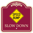 Speed Bump Slow Down Décor Sign Speed Bump Slow Down Décor Sign
