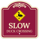 Slow Duck Crossing Décor Sign Slow Duck Crossing Décor Sign