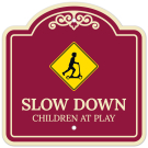 Slow Down Children At Play Décor Sign Slow Down Children At Play Décor Sign