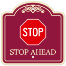 Stop Ahead Décor Sign Stop Ahead Décor Sign
