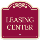 Leasing Center Décor Sign Leasing Center Décor Sign