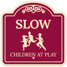 Slow Childrens At Play Décor Sign, (SI-73762) Slow Childrens At Play Décor Sign, (SI-73762)