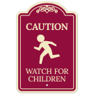 Caution Watch for Children Décor Sign, (SI-73766) Caution Watch for Children Décor Sign, (SI-73766)