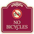 No Bicycles With Bicycle Symbol Décor Sign No Bicycles With Bicycle Symbol Décor Sign