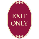 Exit Only Decor Sign, (SI-73860) Exit Only Decor Sign, (SI-73860)