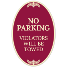 No Parking Violators Will Be Towed Decor Sign No Parking Violators Will Be Towed Decor Sign