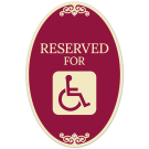 Handicapped Reserved Decor Sign, (SI-73886) Handicapped Reserved Decor Sign, (SI-73886)