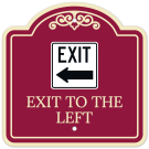 Exit To The Left Arrow Décor Sign Exit To The Left Arrow Décor Sign