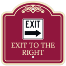 Exit To The Right Arrow Décor Sign Exit To The Right Arrow Décor Sign