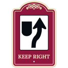 Keep Right Décor Sign Keep Right Décor Sign