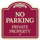 No Parking Private Property Décor Sign No Parking Private Property Décor Sign