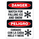 Watch For Falling Ice And Snow Bilingual Sign, (SI-73998) Watch For Falling Ice And Snow Bilingual Sign, (SI-73998)