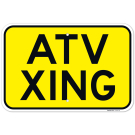 ATV Xing Sign ATV Xing Sign