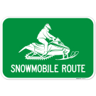 Snowmobile Route Sign Snowmobile Route Sign
