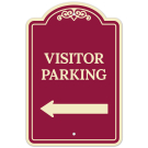 Visitor Parking Left Arrow Décor Sign Visitor Parking Left Arrow Décor Sign