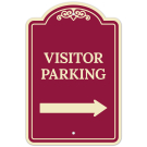 Visitor Parking Right Arrow Décor Sign Visitor Parking Right Arrow Décor Sign