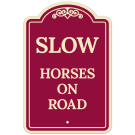 Slow Horse On Road Decor Sign Slow Horse On Road Decor Sign