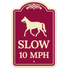 Slow 10 Mph Decor Sign Slow 10 Mph Decor Sign