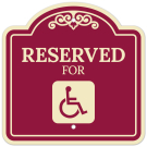 Handicapped Reserved Décor Sign Handicapped Reserved Décor Sign