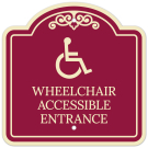Wheelchair Accessible Entrance Décor Sign Wheelchair Accessible Entrance Décor Sign