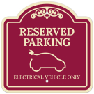 Reserved Parking Electrical Vehicle Only Décor Sign Reserved Parking Electrical Vehicle Only Décor Sign