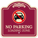 No Parking Loading Zone With No Car Symbol Décor Sign No Parking Loading Zone With No Car Symbol Décor Sign