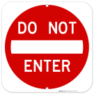 Do Not Enter Square Sign Do Not Enter Square Sign