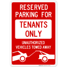 Reserved Parking Sign, Tenants Parking Only Sign, No Parking Reserved Parking Sign, Tenants Parking Only Sign, No Parking
