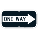 One Way Sign, With Right Arrow One Way Sign, With Right Arrow