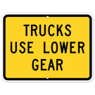 MUTCD Trucks Use Lower Gear W7-2BP Sign MUTCD Trucks Use Lower Gear W7-2BP Sign