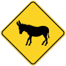 MUTCD Donkey W11-19 Sign MUTCD Donkey W11-19 Sign