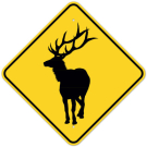 MUTCD Elk W11-20 Sign MUTCD Elk W11-20 Sign