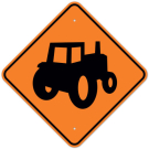 MUTCD Farm Equipment Orange W11-5a Sign MUTCD Farm Equipment Orange W11-5a Sign