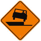 MUTCD Right Soft Shoulder W8-17 Sign MUTCD Right Soft Shoulder W8-17 Sign