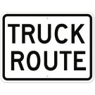 MUTCD Truck Route R14-1 Sign MUTCD Truck Route R14-1 Sign