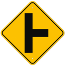 MUTCD Right Side Road W2-2 Sign MUTCD Right Side Road W2-2 Sign