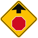 MUTCD Stop Ahead W3-1 Sign MUTCD Stop Ahead W3-1 Sign