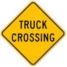 MUTCD Truck Crossing W8-6 Sign MUTCD Truck Crossing W8-6 Sign